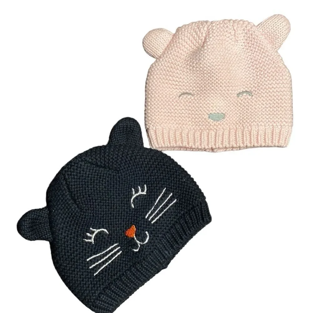 Baby Knit Cat Beanies